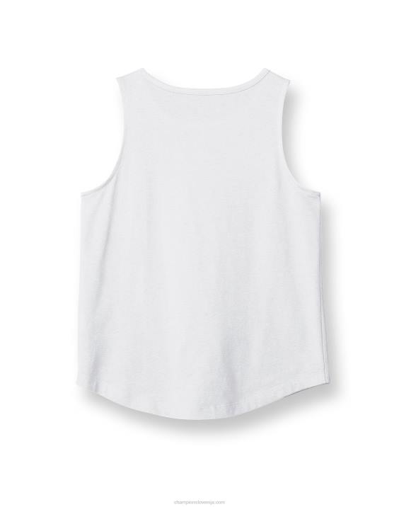 ChampionKlasični brezrokavnik za velika dekleta, ki ponavlja ikonični logotip c 2B841781 bela