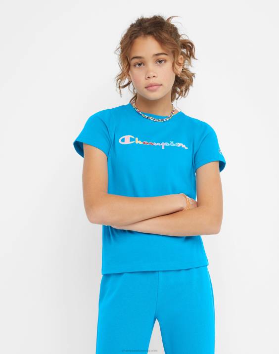 Championklasični mavrični scenarij za majice za velika dekleta 2B841788 novo palatinsko modro