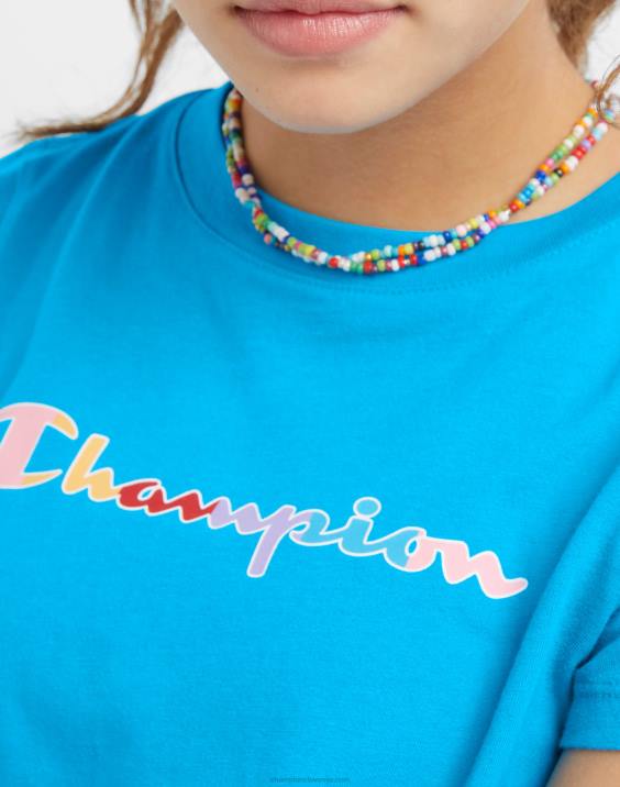 Championklasični mavrični scenarij za majice za velika dekleta 2B841788 novo palatinsko modro