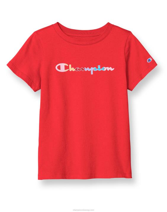 Championklasični mavrični scenarij za majice za velika dekleta 2B841790 rdeči kamen