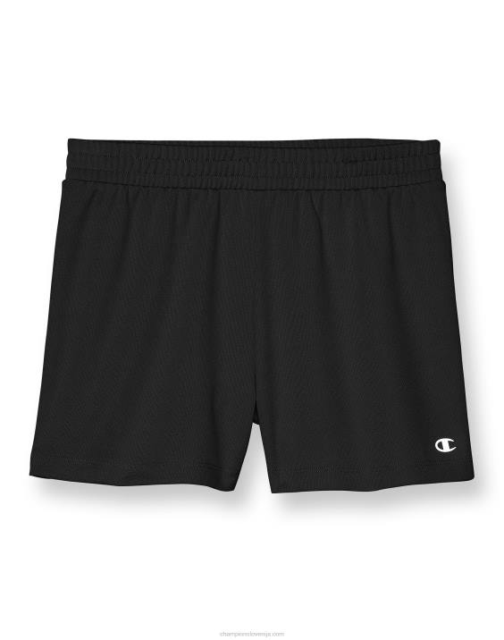 ChampionMrežaste športne kratke hlače za velike deklice, odsevni c logotip 3,25\" 2B841798 Črna