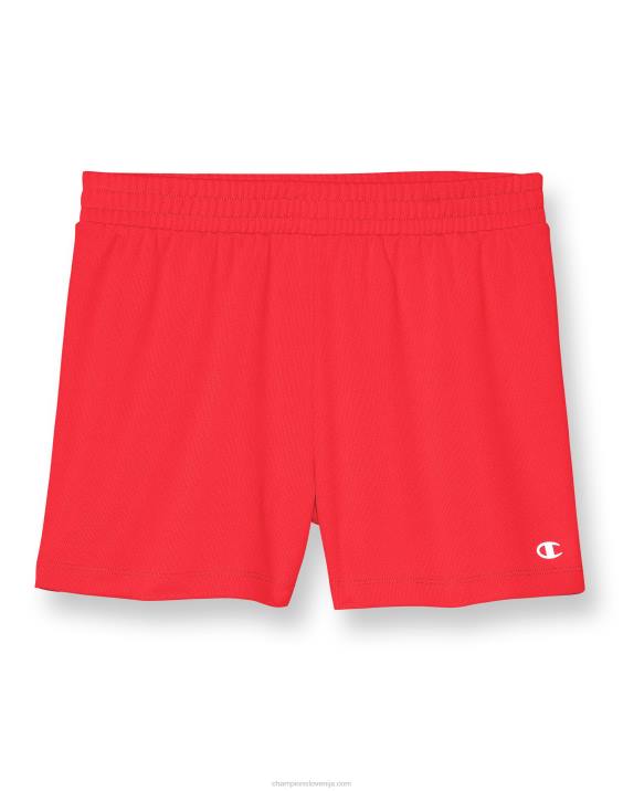 ChampionMrežaste športne kratke hlače za velike deklice, odsevni c logotip 3,25\" 2B841799 rdeči kamen