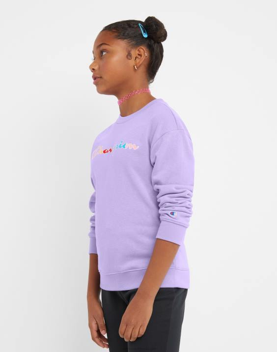 Championklasična mavrična pisava francoskega frotirja za velika dekleta 2B841774 slano vijolična