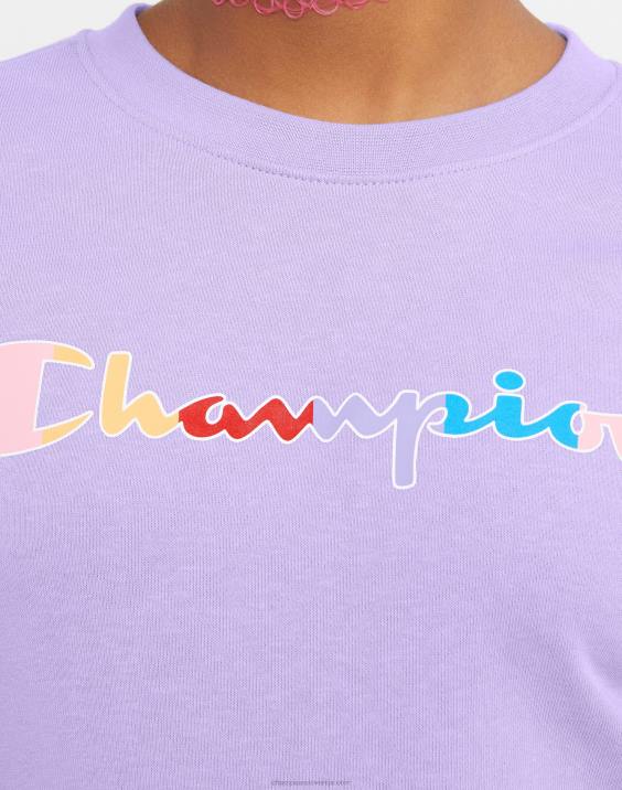 Championklasična mavrična pisava francoskega frotirja za velika dekleta 2B841774 slano vijolična