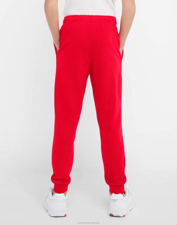 Championvelike otroške francoske jogger hlače za fante classic script 25\" 2B841902 škrlat