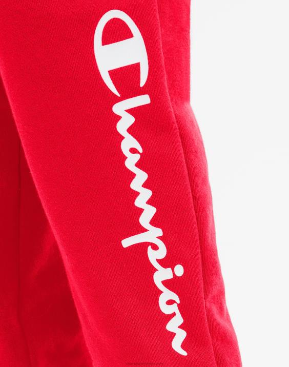 Championvelike otroške francoske jogger hlače za fante classic script 25\" 2B841902 škrlat