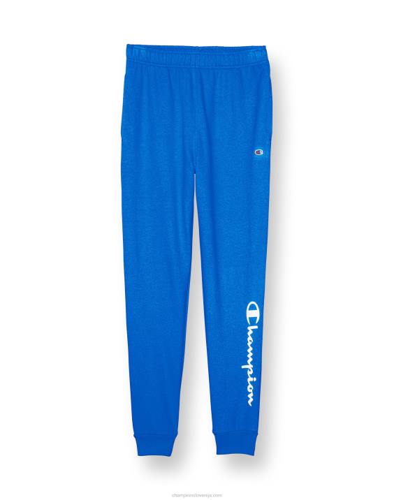 Championvelike otroške francoske jogger hlače za fante classic script 25" 2B841903 bozzetto modra