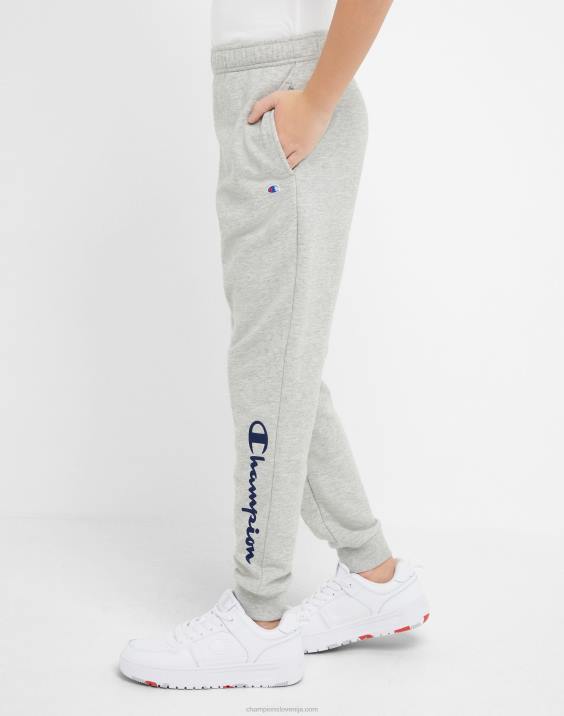 Championvelike otroške francoske jogger hlače za fante classic script 25\" 2B841904 oksfordsko sivo resje