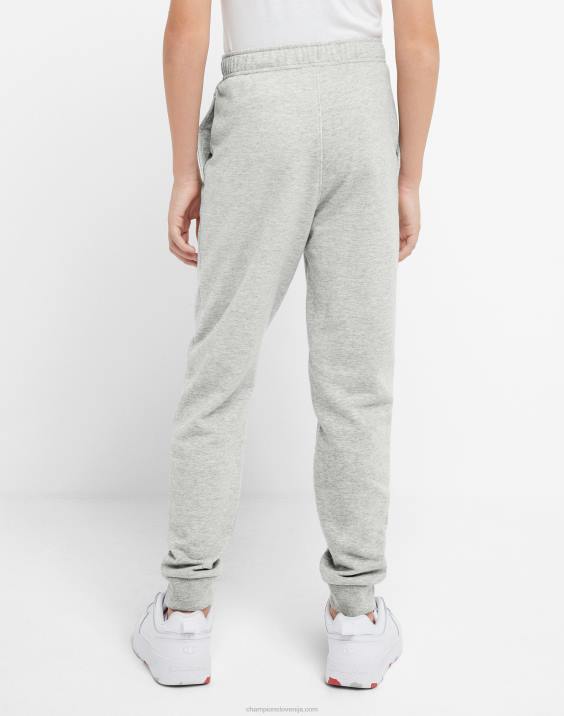 Championvelike otroške francoske jogger hlače za fante classic script 25\" 2B841904 oksfordsko sivo resje