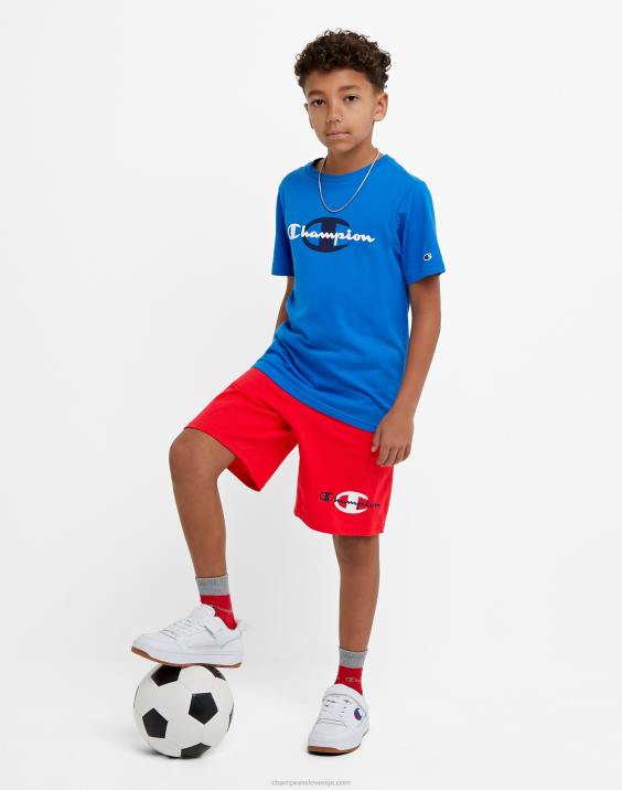 Championfantovske bombažne kratke hlače icon c 8\" 2B841867 škrlat