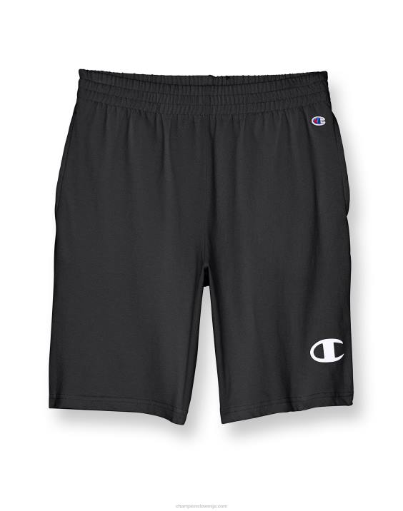 Championvelike otroške bombažne fantovske kratke hlače c logotipom 8" 2B841862 Črna