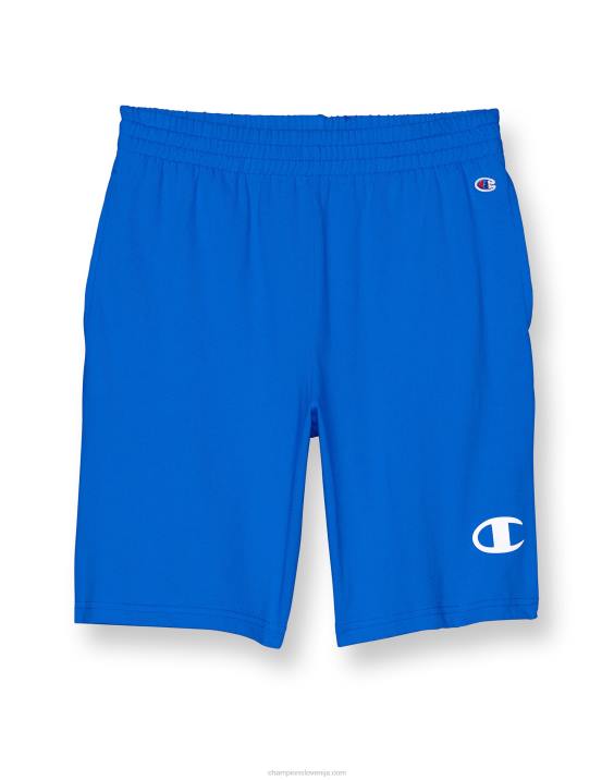 Championvelike otroške bombažne fantovske kratke hlače c logotipom 8" 2B841865 bozzetto modra
