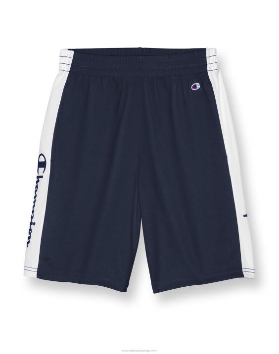 Championvelike otroške deške kratke hlače colorblock 8" 2B841876 mornarsko/bela