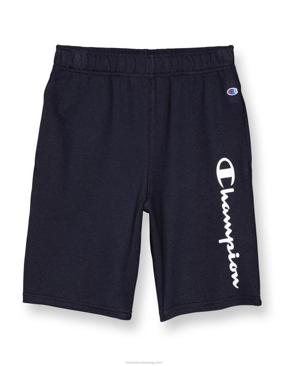 Championvelike otroške kratke hlače iz francoskega frotirja classic script 8" 2B841885 mornarica
