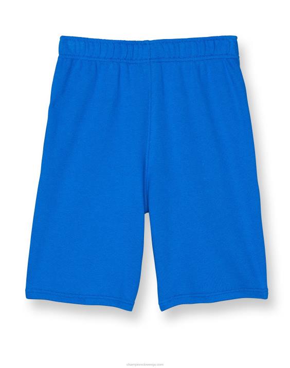 Championvelike otroške kratke hlače iz francoskega frotirja classic script 8\" 2B841888 bozzetto modra