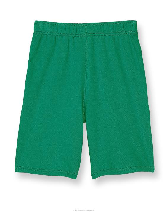 Championvelike otroške kratke hlače iz francoskega frotirja classic script 8\" 2B841890 kelly zelena