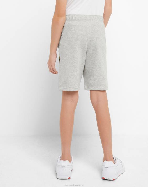 Championvelike otroške kratke hlače iz francoskega frotirja za dečke s kamuflažnim potiskom 8\" 2B841873 Oxford Grey Heather/camo