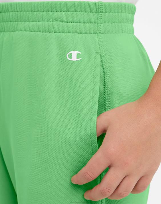 Championvelike otroške kratke hlače z odsevnim c logotipom 8\" 2B841882 bujno zelena