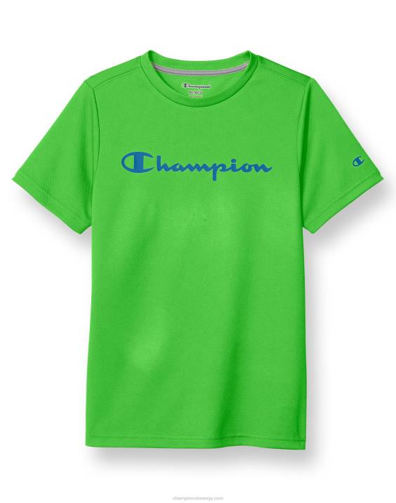 Championvelika otroška fantovska majica s kratkimi rokavi s klasičnim scenarijem 2B841857 bujno zelena