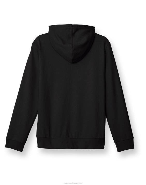 Championvelik otroški pulover s kapuco v francoskem frotirju za fante s kapuco klasični scenarij & c 2B841826 Črna