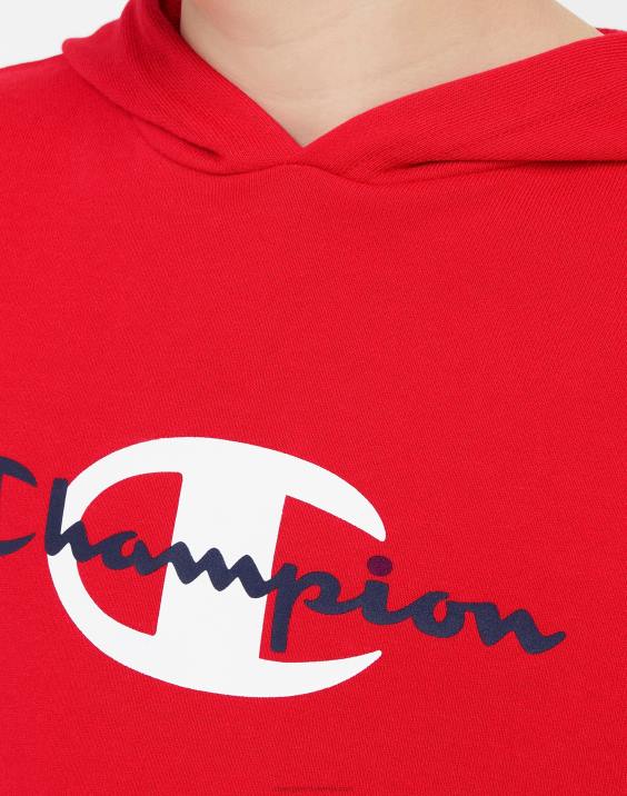 Championvelik otroški pulover s kapuco v francoskem frotirju za fante s kapuco klasični scenarij & c 2B841827 škrlat