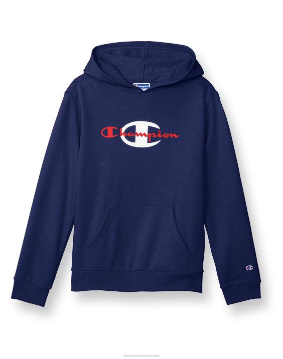 Championvelik otroški pulover s kapuco v francoskem frotirju za fante s kapuco klasični scenarij & c 2B841828 atletska mornarica