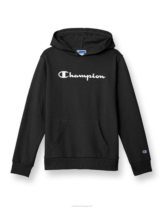 Championvelika otroška jopica iz francoskega frotirja klasičen scenarij 2B841836 Črna