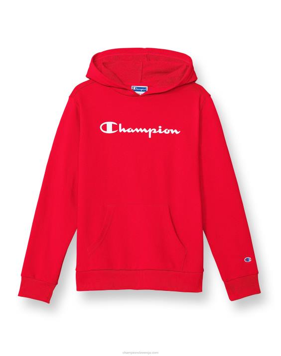 Championvelika otroška jopica iz francoskega frotirja klasičen scenarij 2B841837 škrlat