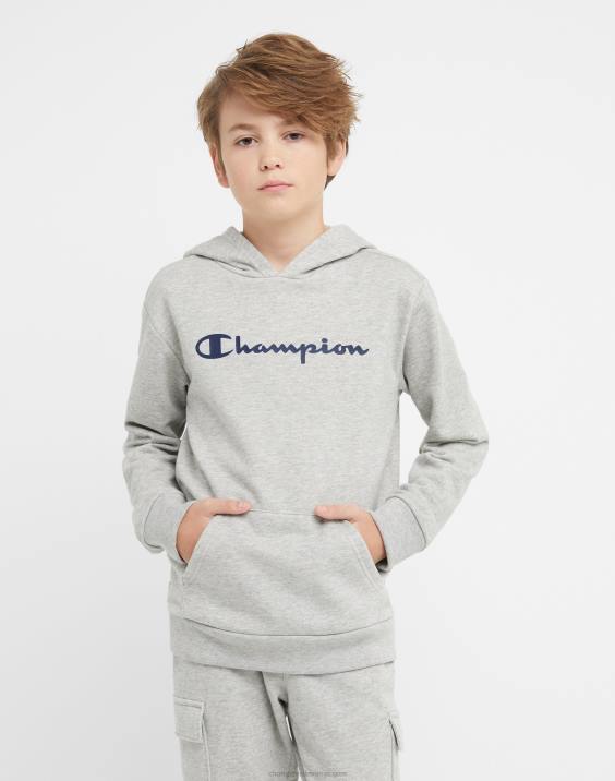 Championvelika otroška jopica iz francoskega frotirja klasičen scenarij 2B841839 oksfordsko sivo resje