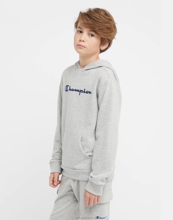 Championvelika otroška jopica iz francoskega frotirja klasičen scenarij 2B841839 oksfordsko sivo resje