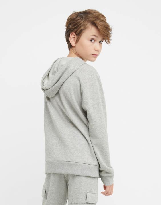 Championvelika otroška jopica iz francoskega frotirja klasičen scenarij 2B841839 oksfordsko sivo resje