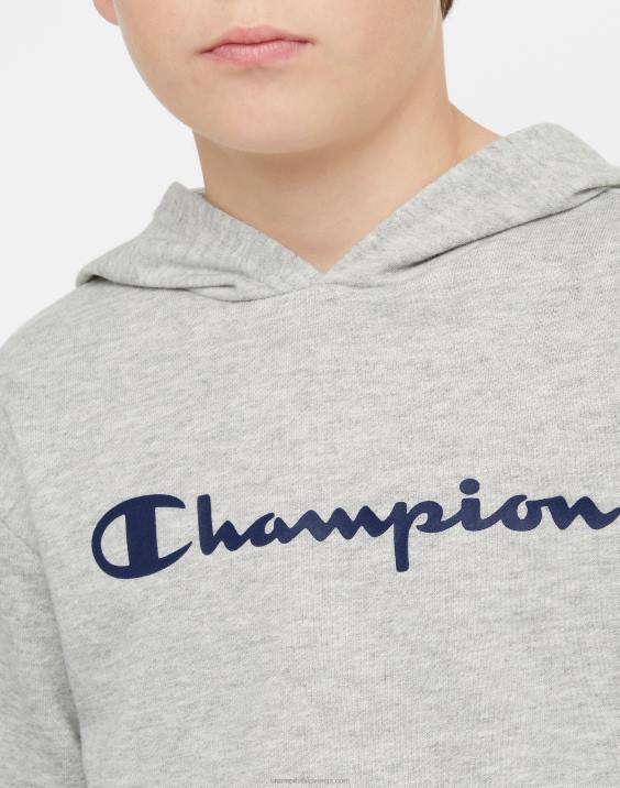 Championvelika otroška jopica iz francoskega frotirja klasičen scenarij 2B841839 oksfordsko sivo resje