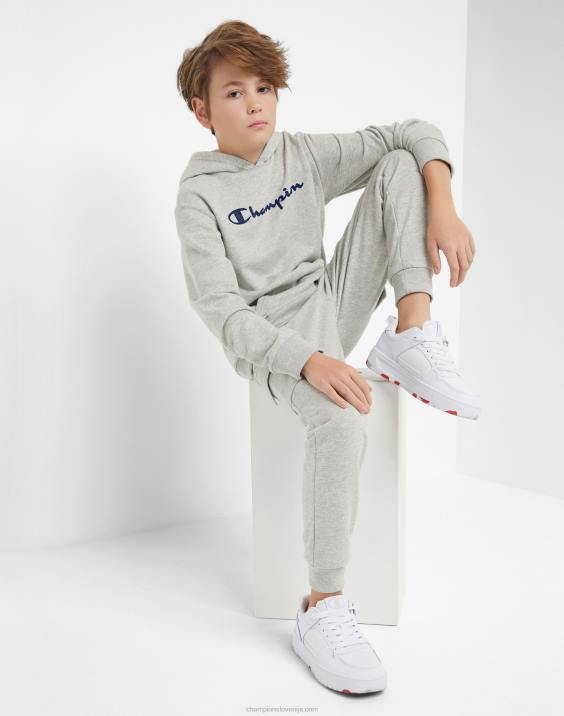 Championvelika otroška jopica iz francoskega frotirja klasičen scenarij 2B841839 oksfordsko sivo resje