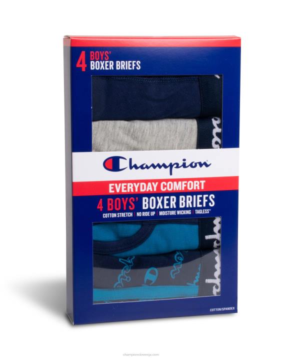 Championfantovske bombažne, raztegljive boksarice 4 pari 2B841914 sortirano