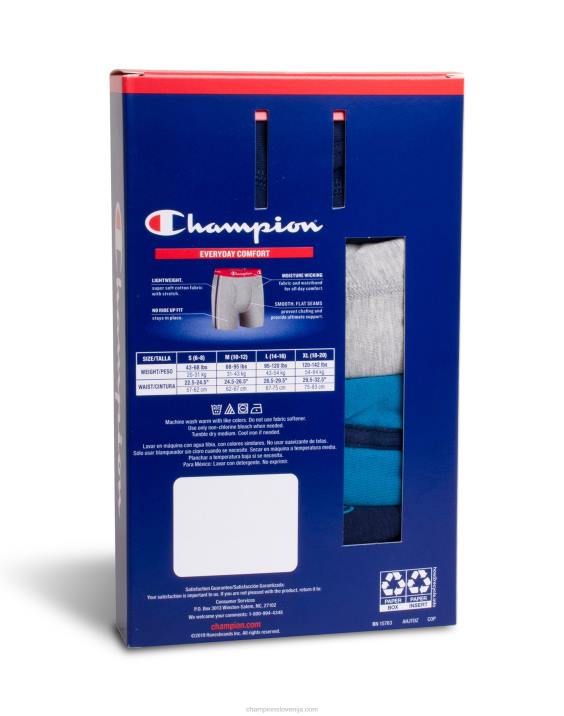 Championfantovske bombažne, raztegljive boksarice 4 pari 2B841914 sortirano