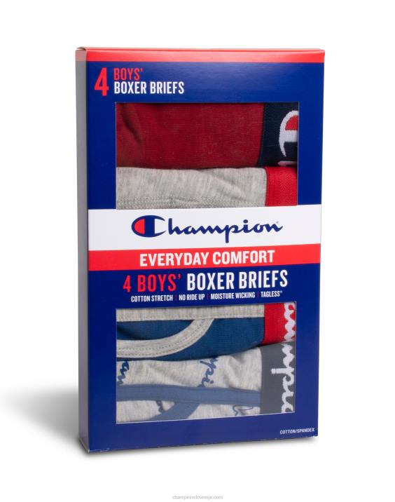 Championfantovske bombažne, raztegljive boksarice 4 pari 2B841915 sortirano