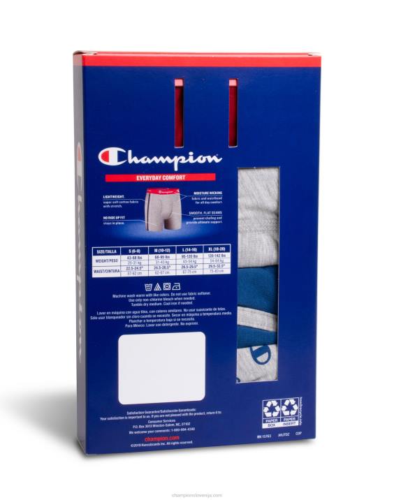 Championfantovske bombažne, raztegljive boksarice 4 pari 2B841915 sortirano