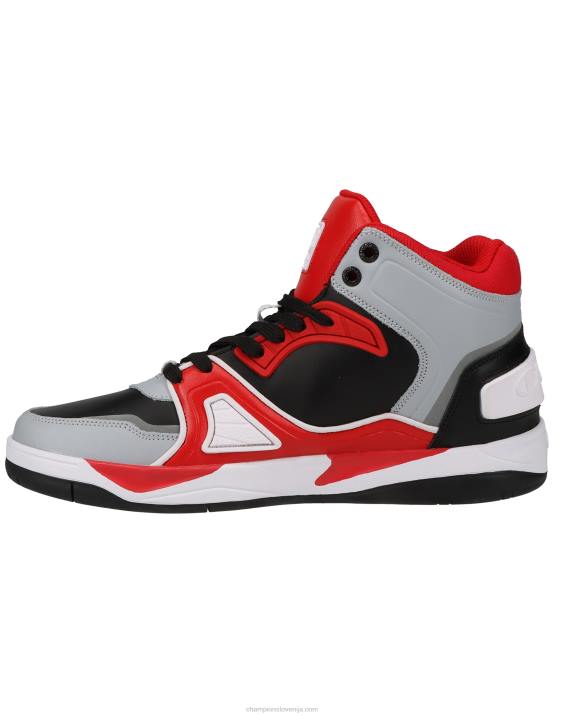 Champion moški rezone drill hi čevlji 2B84919 siva/črna/škrlatna